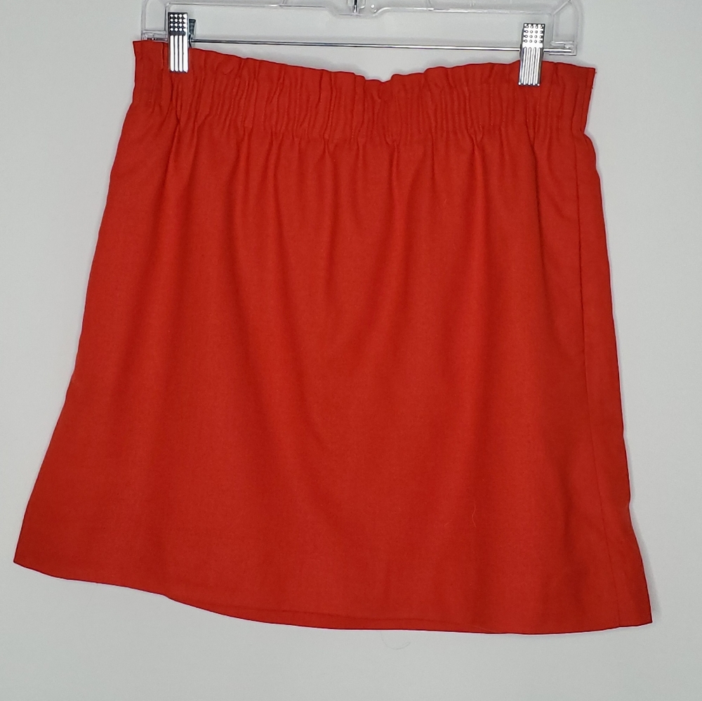J. CREW Wool Sidewalk City Paper Bag Skirt with Pockets